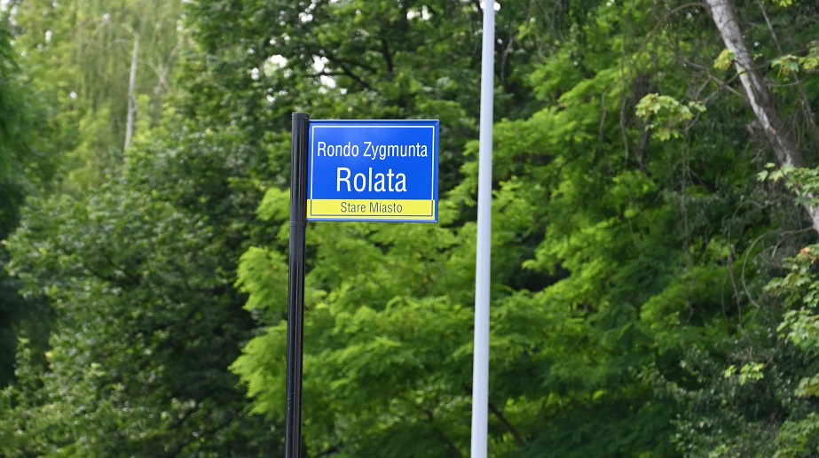 Uroczystość nadania rondu imienia Zygmunta Rolata